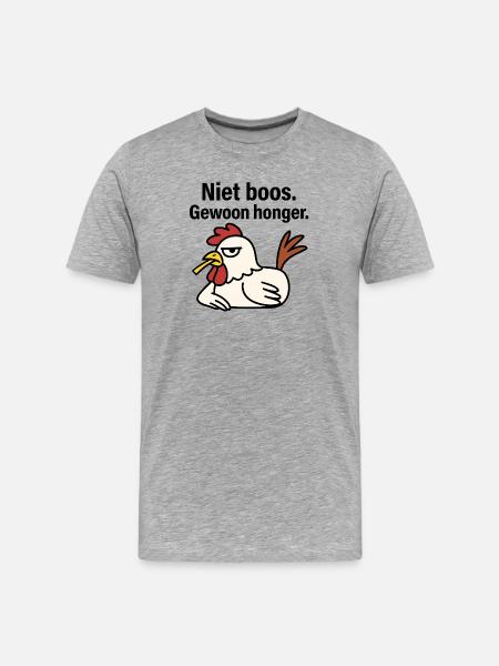 Don't get angry. Just hunger. - Men's Premium Organic T-Shirt - heather grey