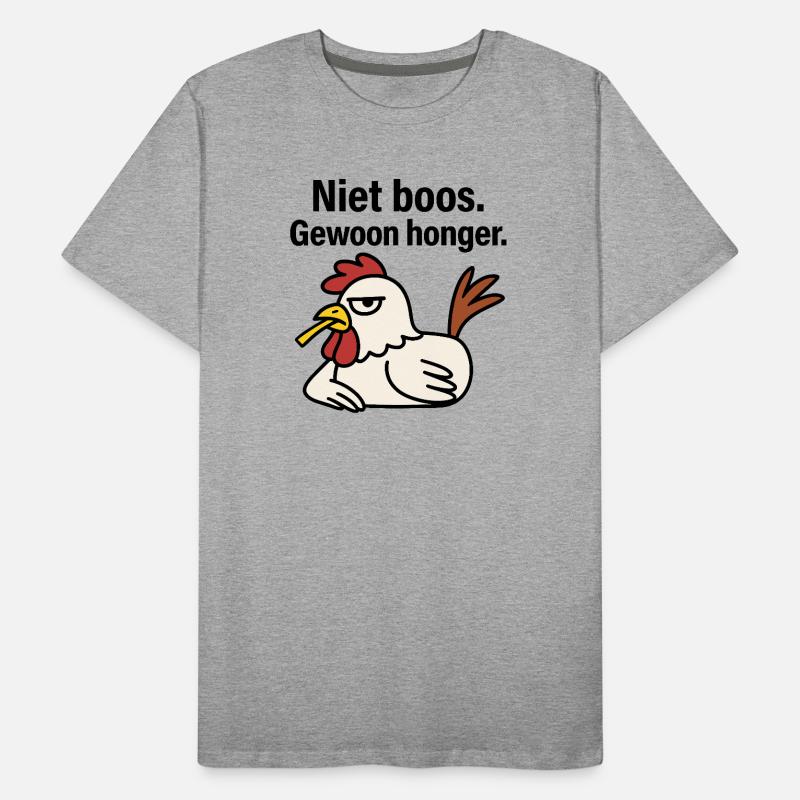 Werde nicht wütend. Nur Hunger. Männer Premium Bio T-Shirt