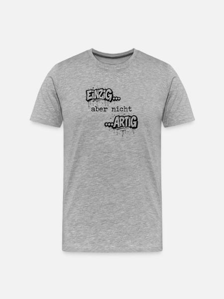 Chemise unique mais pas joliment unique - T-shirt bio Premium Homme - gris chiné