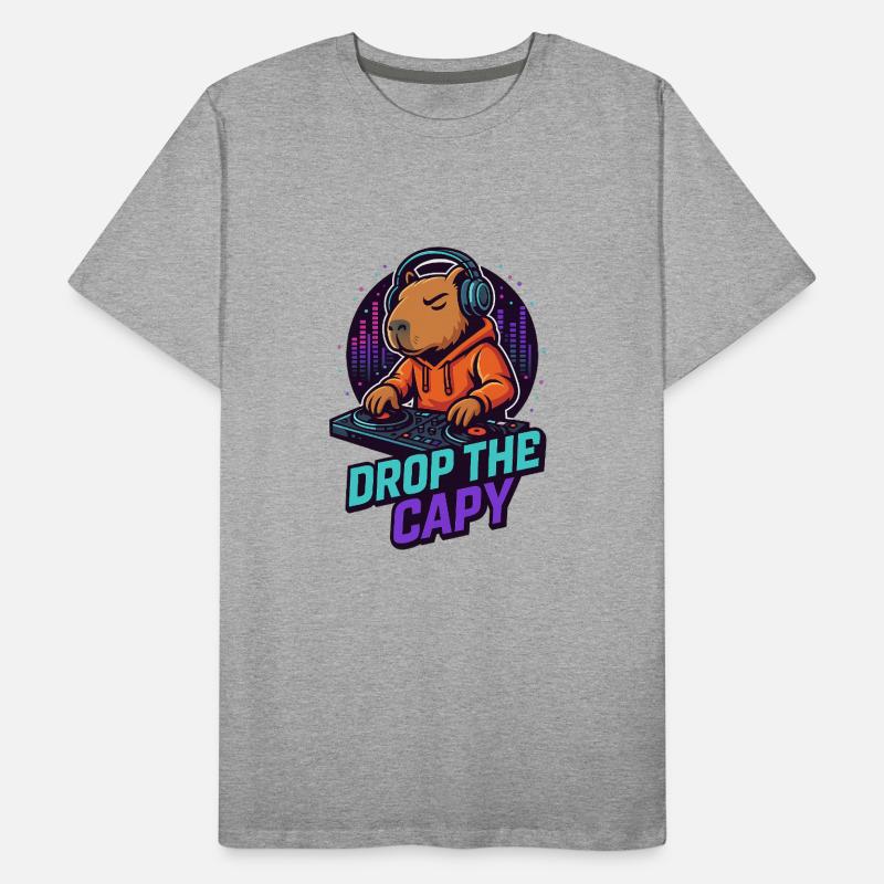 DJ Capy – Drop the Capy 🎧🔥 Männer Premium Bio T-Shirt