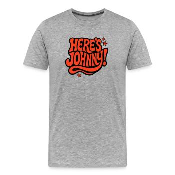 Here's Johnny - Cinema - The Shining - Men's Premium Organic T-Shirt - heather grey - Front - Damien (186cm)