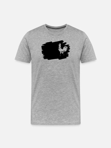 Midnight Glyphs Emblem - Men's Premium Organic T-Shirt - heather grey