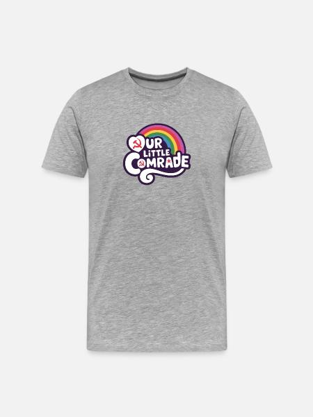 Our Little Comrade - Funny Socialism Design - Men's Premium Organic T-Shirt - heather grey