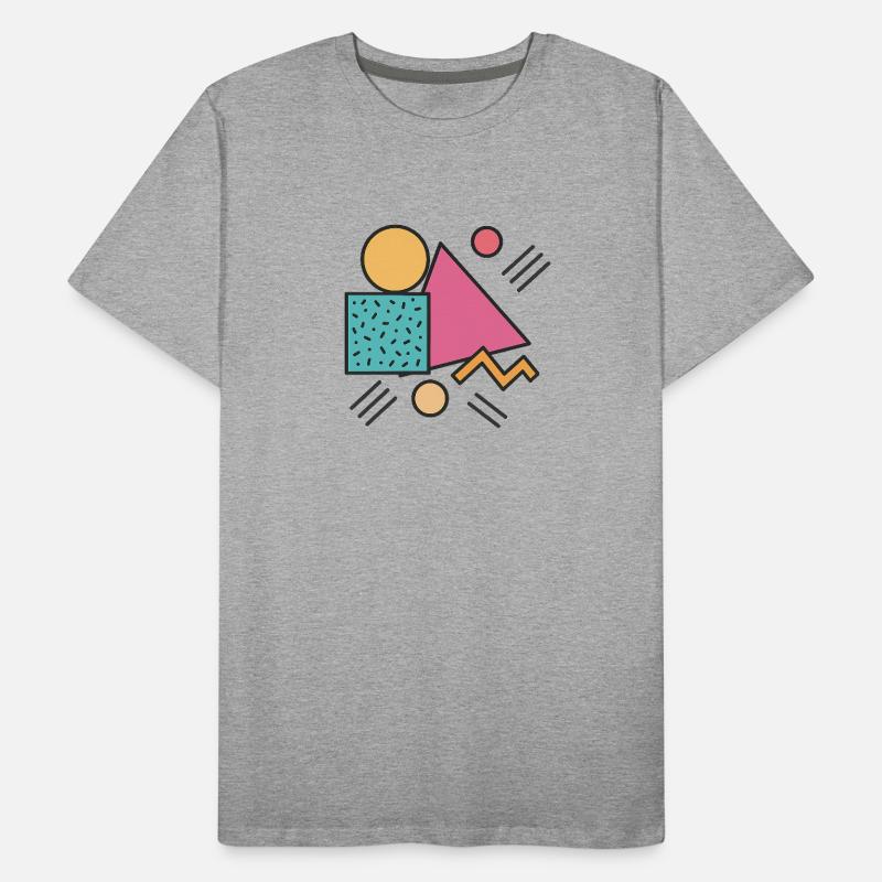 Retro Geometry Men's Premium Organic T-Shirt