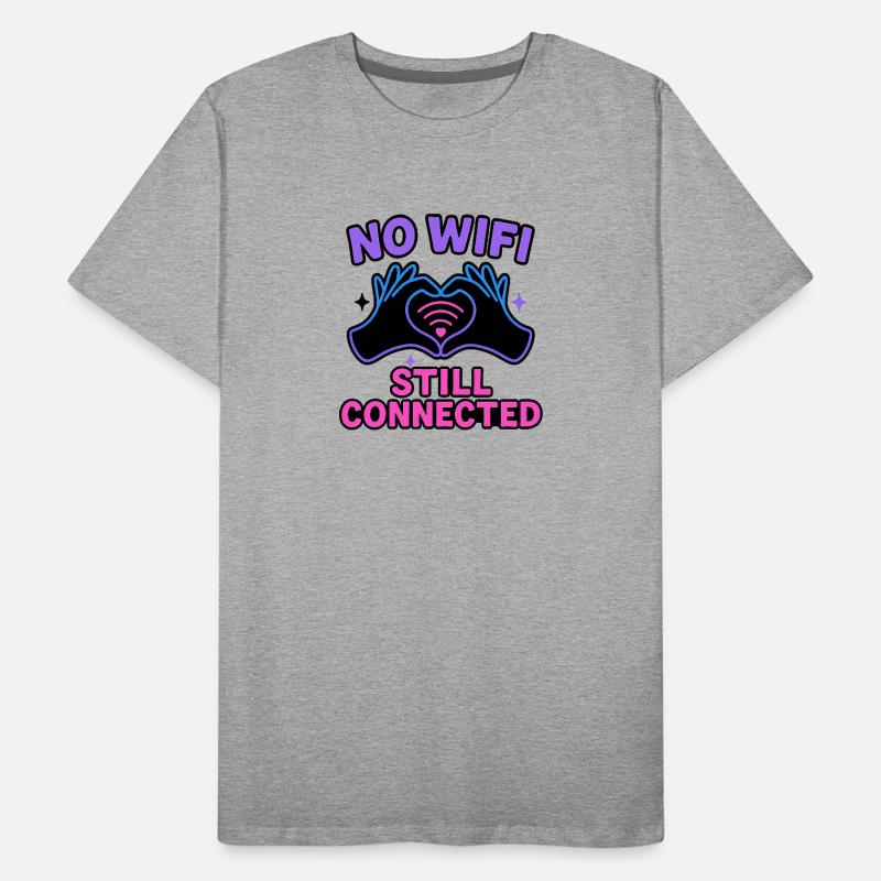 Toujours connecté, pas de WiFi T-shirt bio Premium Homme