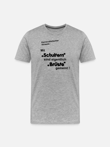 Note de carnaval - T-shirt bio Premium Homme - gris chiné