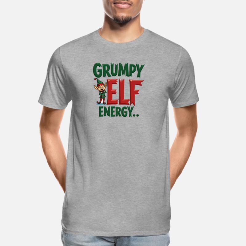 Grumpy Elf Energy Grumpy Imp Men's Premium Organic T-Shirt