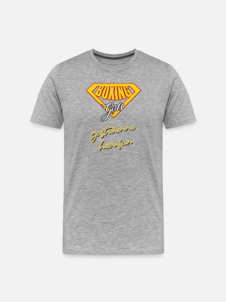Boxeuse Fille - T-shirt bio Premium Homme - gris chiné