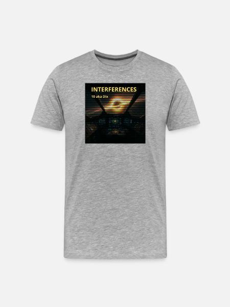 Nebula Cockpit Interference - Men's Premium Organic T-Shirt - heather grey