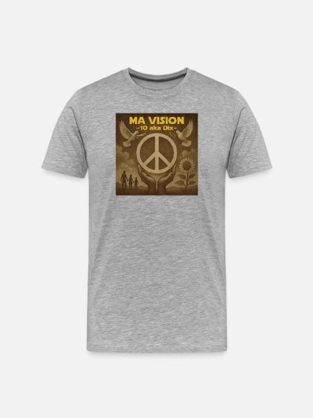 My Pax Ten Vision - Men's Premium Organic T-Shirt - heather grey