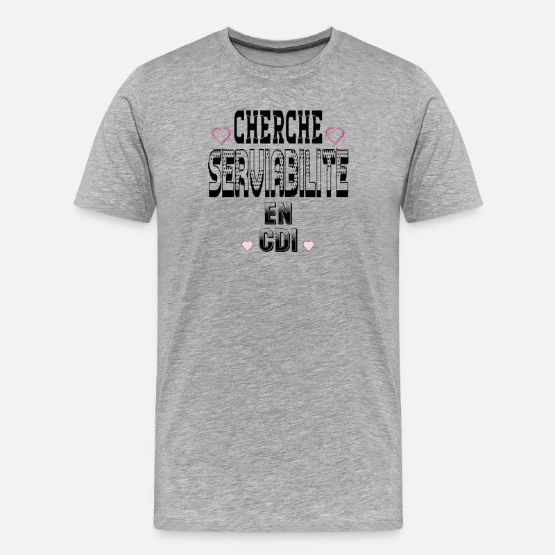 Looking for Helpfulness on a permanent contract - Men's Premium Organic T-Shirt - heather grey