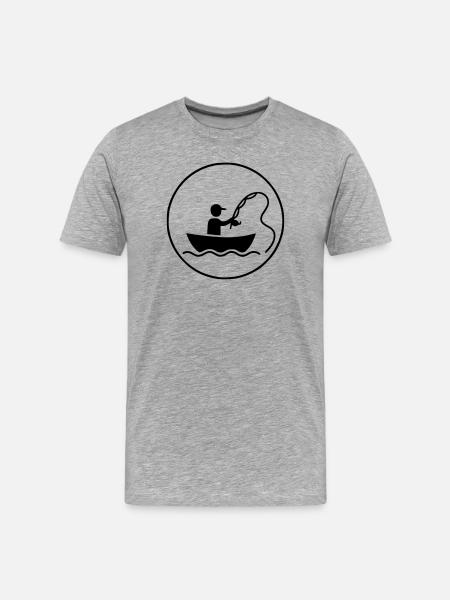 Fishing & Fishing | Petri Heil Hobby Logo - Men's Premium Organic T-Shirt - heather grey