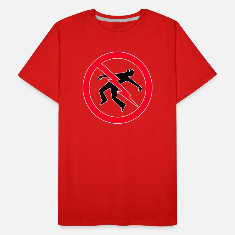Lightning  Warning Men's Premium Organic T-Shirt