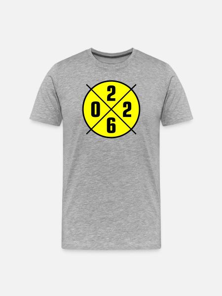 2026 Year Circle - Men's Premium Organic T-Shirt - heather grey