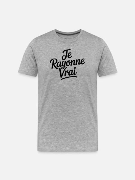 Je Rayonne Vrai - T-shirt bio Premium Homme - gris chiné