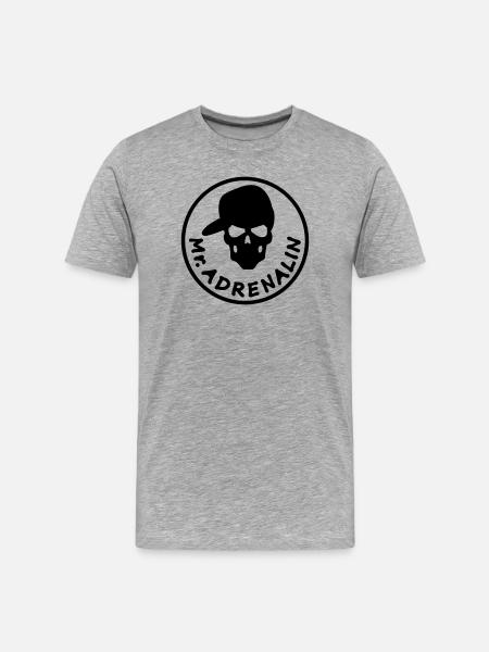 Mr. adrenaline - Men's Premium Organic T-Shirt - heather grey