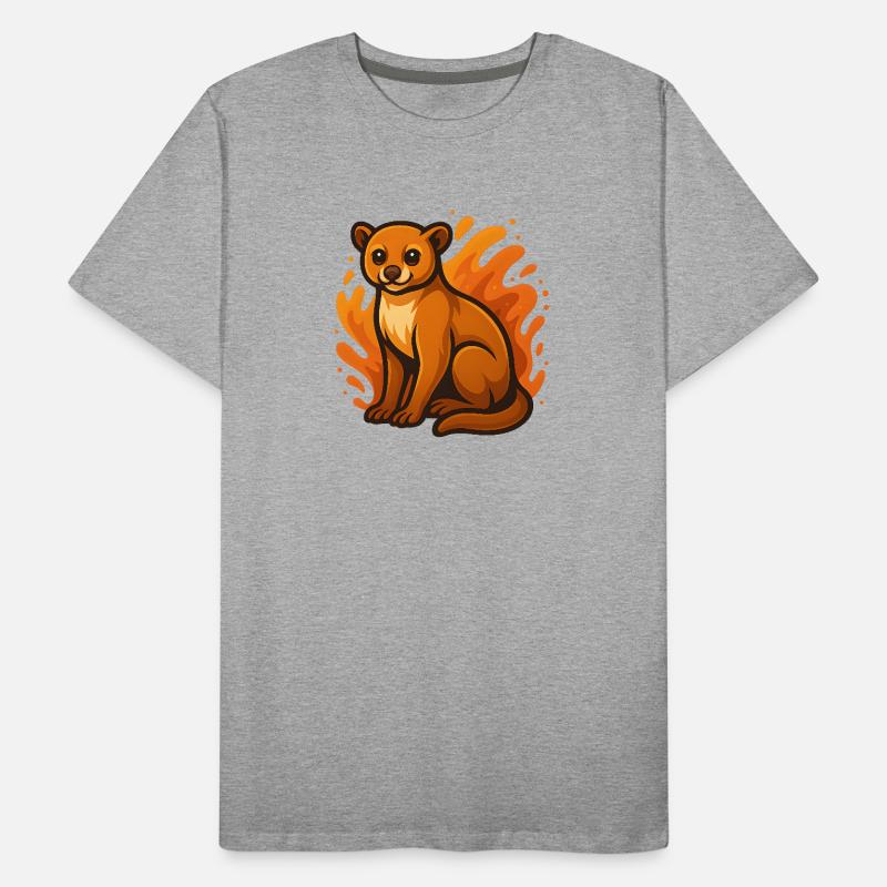 Weekly bear in flames Men's Premium Organic T-Shirt
