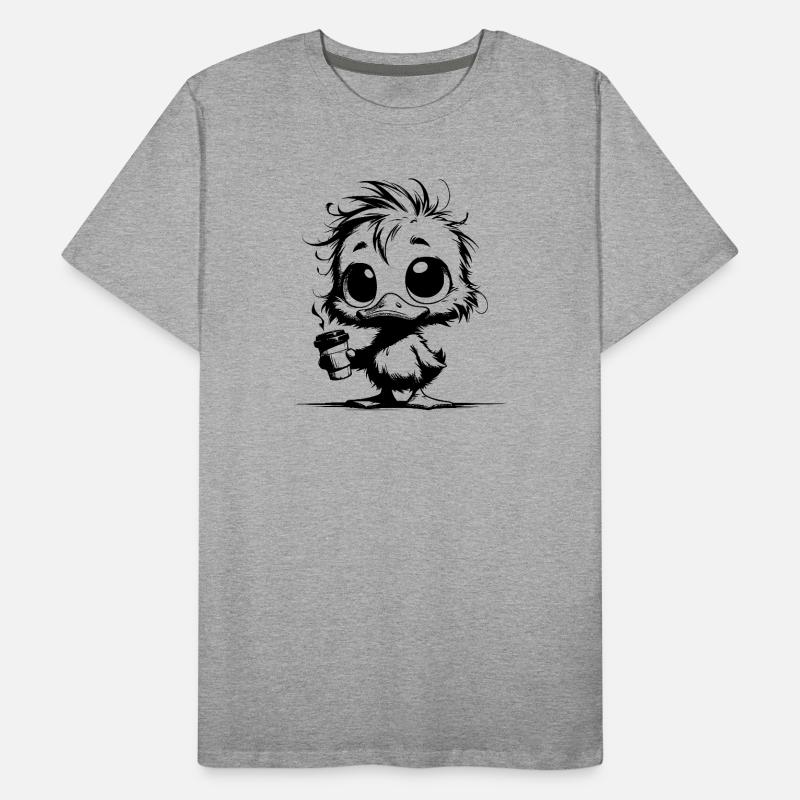 Duck in Survival Mode Caffeine Coma Mug Men's Premium Organic T-Shirt