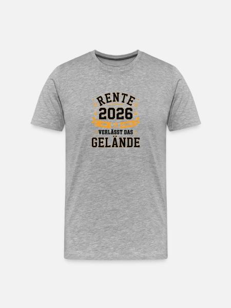 Pension 2026: A legend - Men's Premium Organic T-Shirt - heather grey