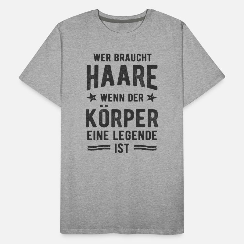 Geiler Typ mit Glatze Glatzkopf Bodybuilder Männer Premium Bio T-Shirt