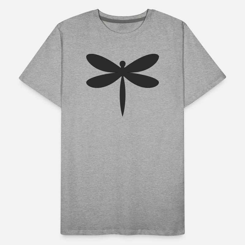 Dragonfly Silhouette Men's Premium Organic T-Shirt