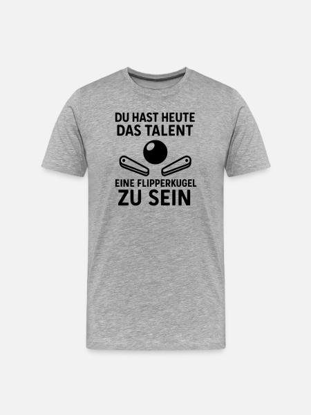 Pinball Colleague Work Team Joy - Men's Premium Organic T-Shirt - heather grey