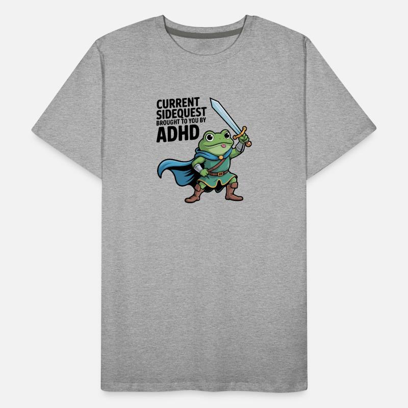 Die aktuelle Nebenquest wird dir von ADHS präsentiert Männer Premium Bio T-Shirt