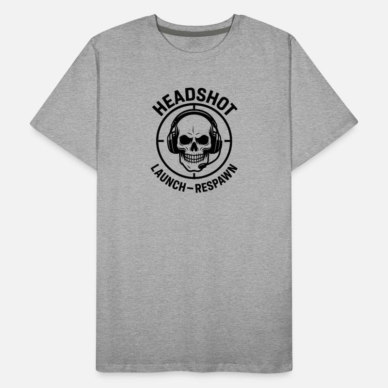 Kopfschuss Launch Respawn Männer Premium Bio T-Shirt