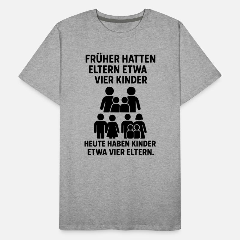 kinder eltern witz Männer Premium Bio T-Shirt