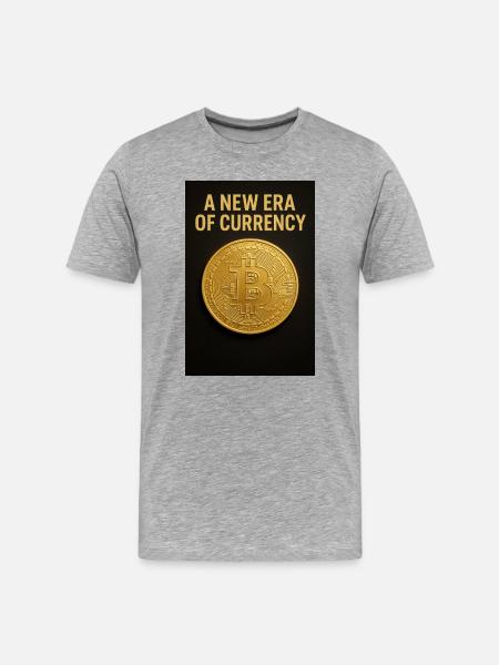 New age of currency - Men's Premium Organic T-Shirt - heather grey