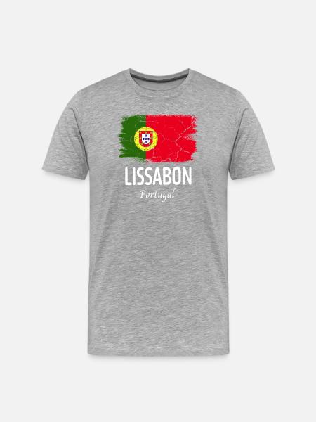 Lisbonne - T-shirt bio Premium Homme - gris chiné