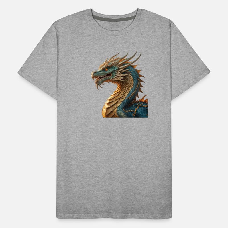 Der Drache Männer Premium Bio T-Shirt