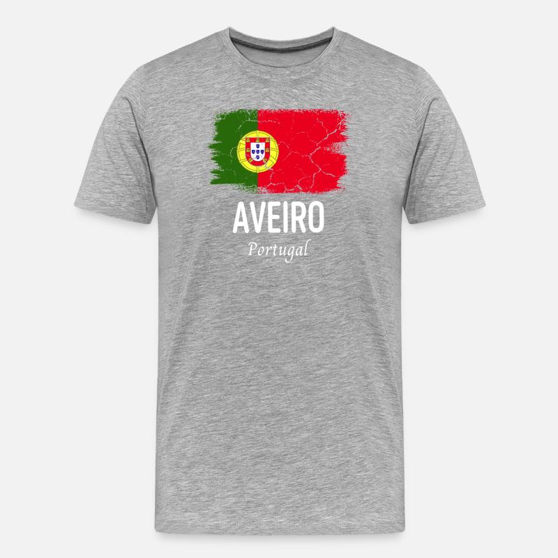 Aveiro - Männer Premium Bio T-Shirt - Grau meliert