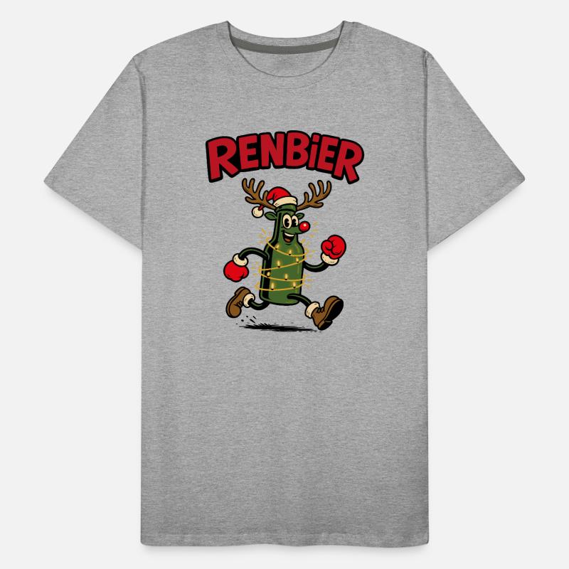 Renbier – Idée cadeau de bière de Noël T-shirt bio Premium Homme