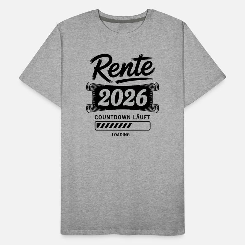 Rente 2026 Countdown Männer Premium Bio T-Shirt