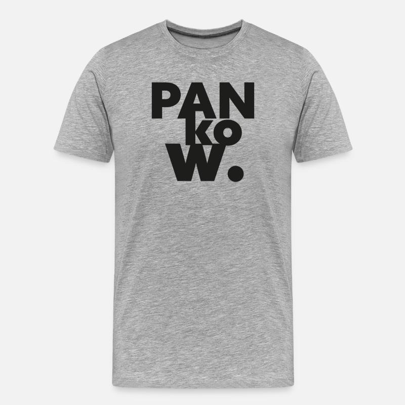 GIUDAN Berlin Collection: Pankow - Männer Premium Bio T-Shirt - Grau meliert