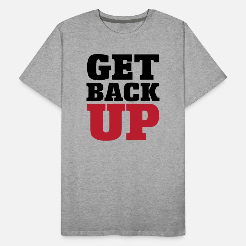 Judo Graphic Get Back Up Men's Premium Organic T-Shirt
