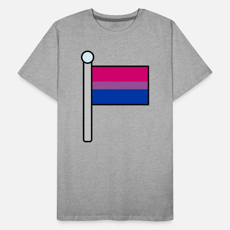 Bisexual Pride Flag  Men's Premium Organic T-Shirt