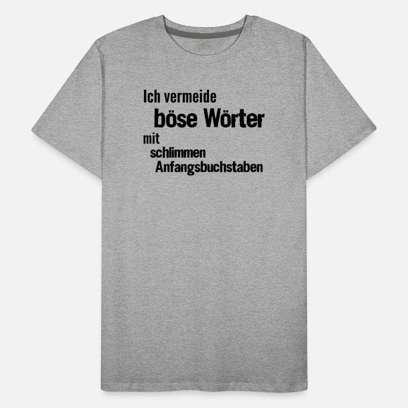 Evil Words Men's Premium Organic T-Shirt