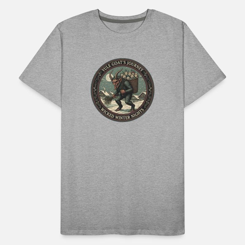 Die Reise der Weihnachtsziege – Böse Winternächte Männer Premium Bio T-Shirt