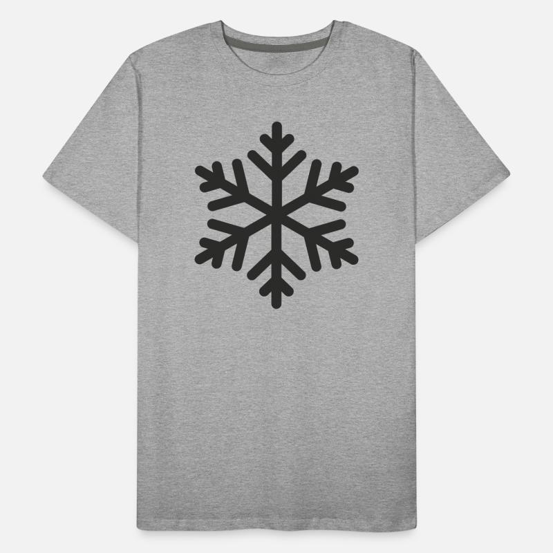 Geometric Snowflake Men's Premium Organic T-Shirt