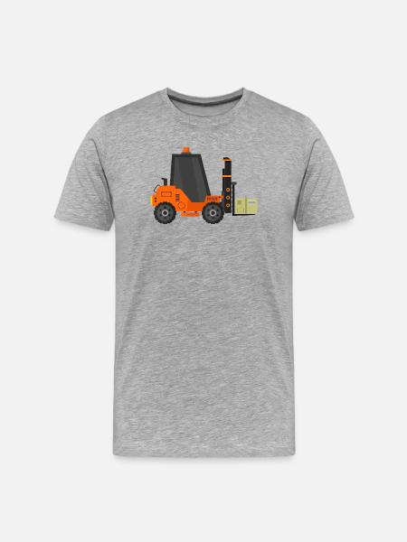Forklift - Men's Premium Organic T-Shirt - heather grey