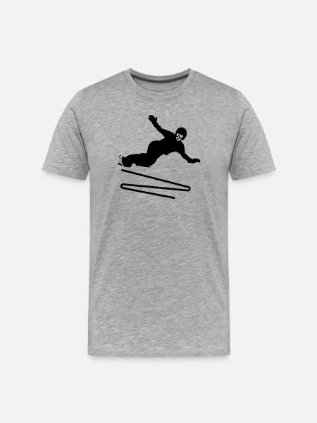 Snowboard - Men's Premium Organic T-Shirt - heather grey