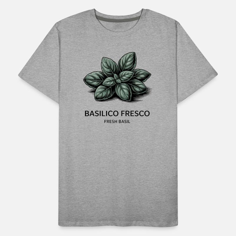 Fresque basilicale – basilic T-shirt bio Premium Homme