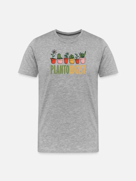 Garten- Und Pflanzenliebhaber Geschenke - Männer Premium Bio T-Shirt - Grau meliert