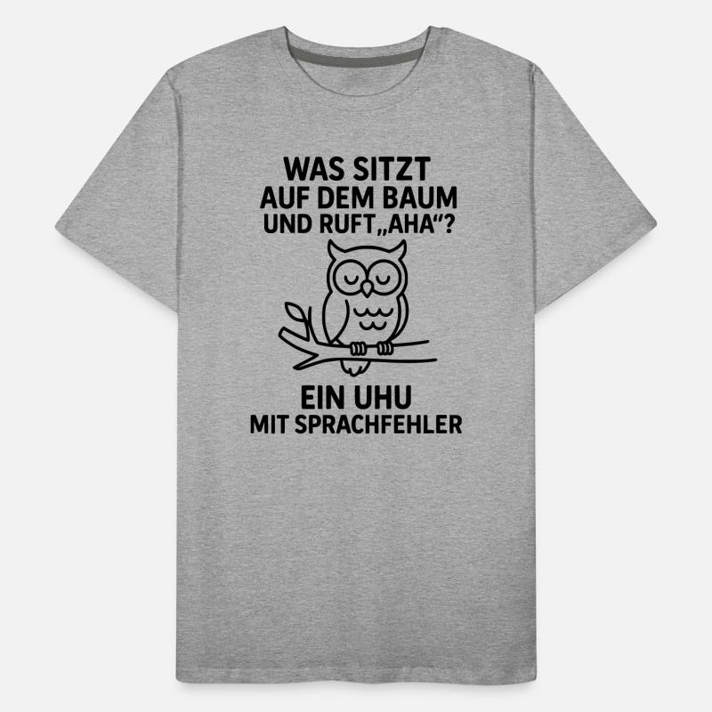 uhu sprachfehler witz Männer Premium Bio T-Shirt
