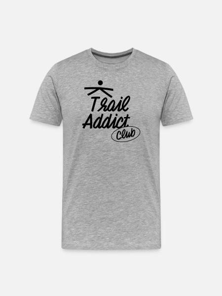 Trail Addict Club - Men's Premium Organic T-Shirt - heather grey