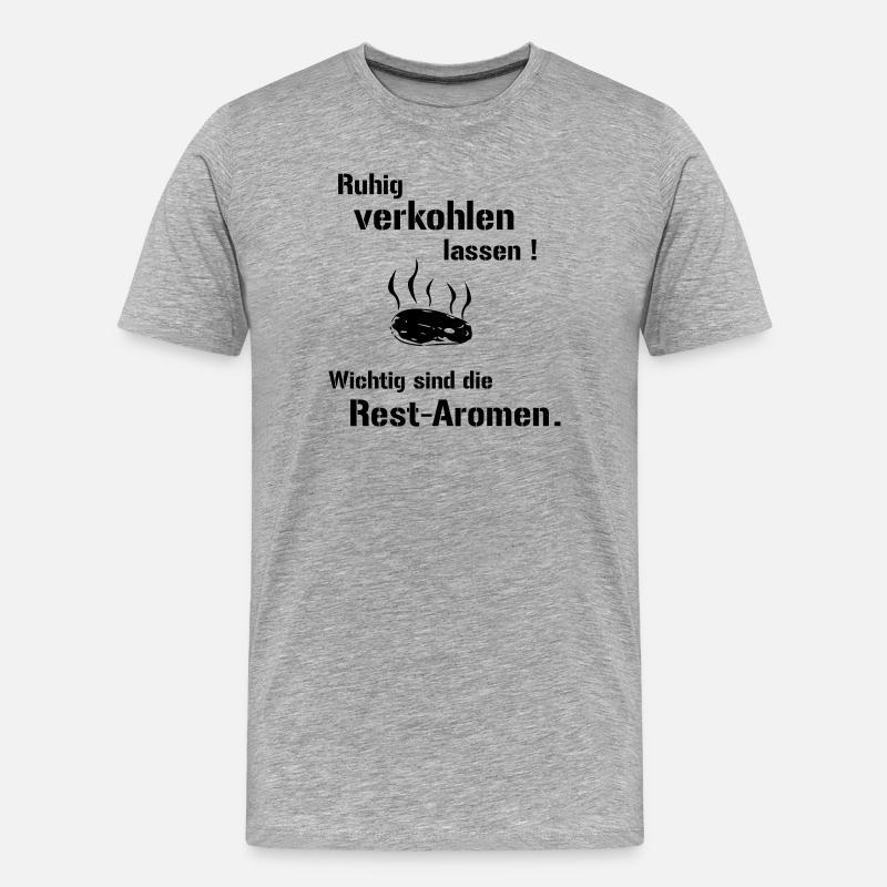 Restaromen - Männer Premium Bio T-Shirt - Grau meliert