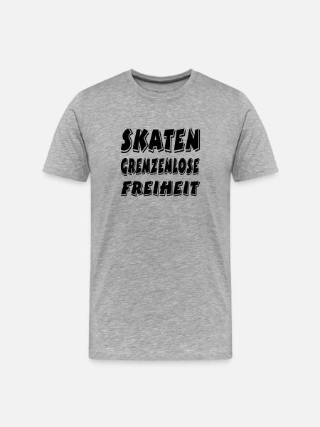 Patinage - T-shirt bio Premium Homme - gris chiné