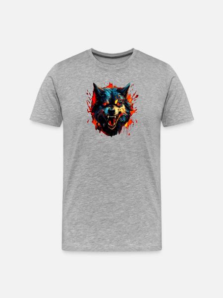 chien - T-shirt bio Premium Homme - gris chiné